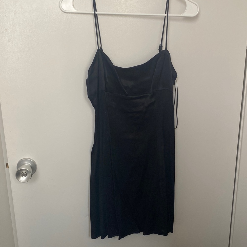 Black Satin Dress